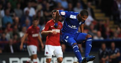 Jermaine Beckford in action for Leicester before his loan move